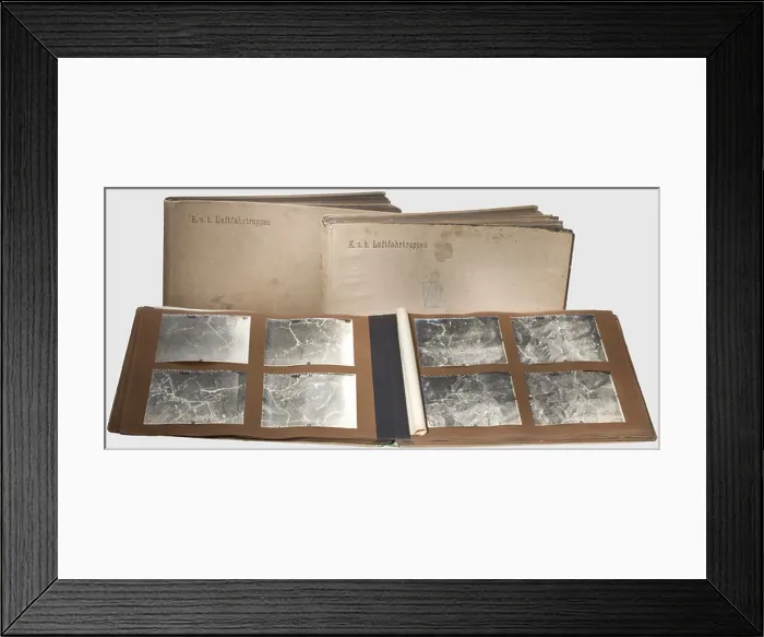 Framed Print : Austro-Hungarian Air Service - three large photo albums with aerial shots from 1916 / 17 Framed Print : Austro-Hungarian Air Service - three large photo albums with aerial shots from 1916 / 17