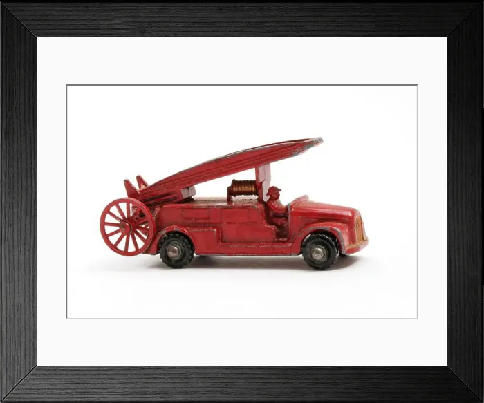 Framed Print : Matchbox toy Dennis fire engine Framed Print : Matchbox toy Dennis fire engine