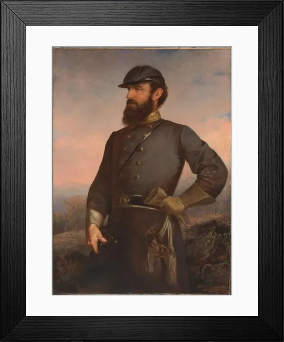 Framed Print : Thomas Jonathan Jackson, 1876 Framed Print : Thomas Jonathan Jackson, 1876