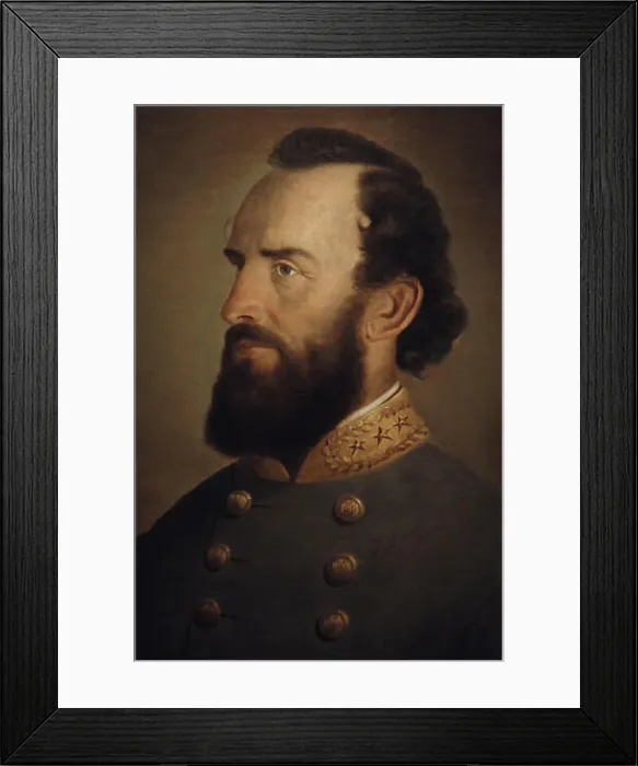 Framed Print : Stonewall Jackson (1824-1863). American military Framed Print : Stonewall Jackson (1824-1863). American military