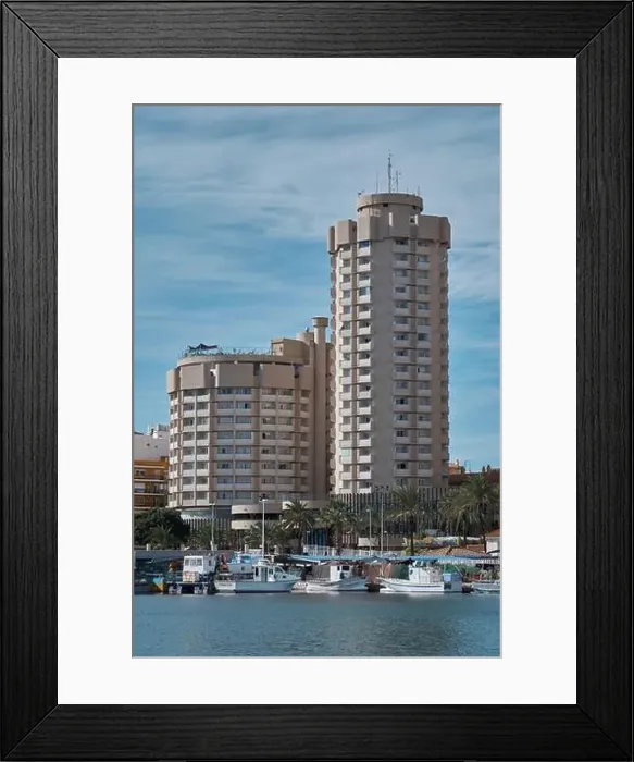 Framed Print : Hotel El Puerto by Pierre & Vacances. Fuengirola, Costa del Sol, Andalusia, Spain Framed Print : Hotel El Puerto by Pierre & Vacances. Fuengirola, Costa del Sol, Andalusia, Spain