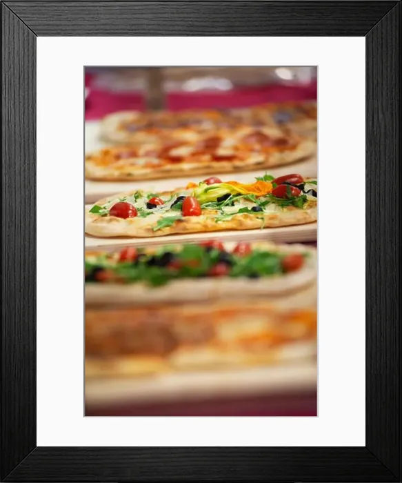 Framed Print : Italy, Lombardy, Pizza Shop Window Framed Print : Italy, Lombardy, Pizza Shop Window