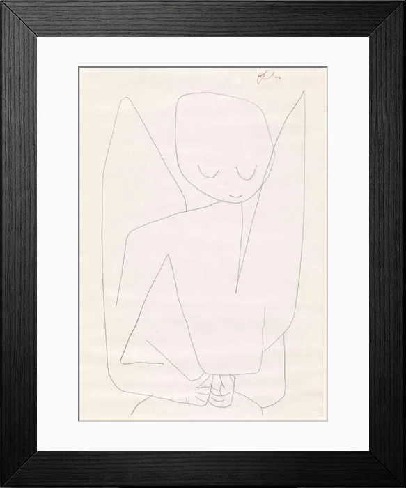 Framed Print : Forgetful Angel (Vergesslicher Engel). Author: PAUL KLEE Framed Print : Forgetful Angel (Vergesslicher Engel). Author: PAUL KLEE
