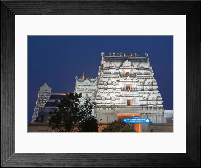 Framed Print : Iskcon Temple Bangalore Karnataka India Framed Print : Iskcon Temple Bangalore Karnataka India