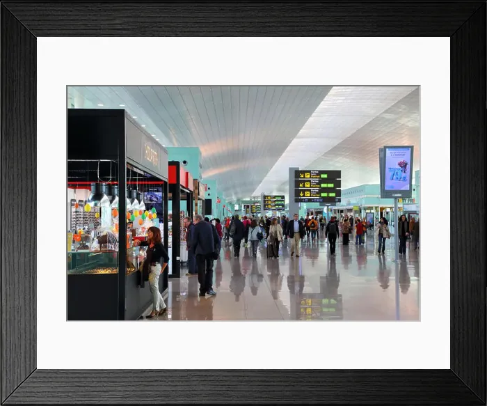 Framed Print : The new Terminal T1 at Barcelona El Prat Airport BCN Framed Print : The new Terminal T1 at Barcelona El Prat Airport BCN