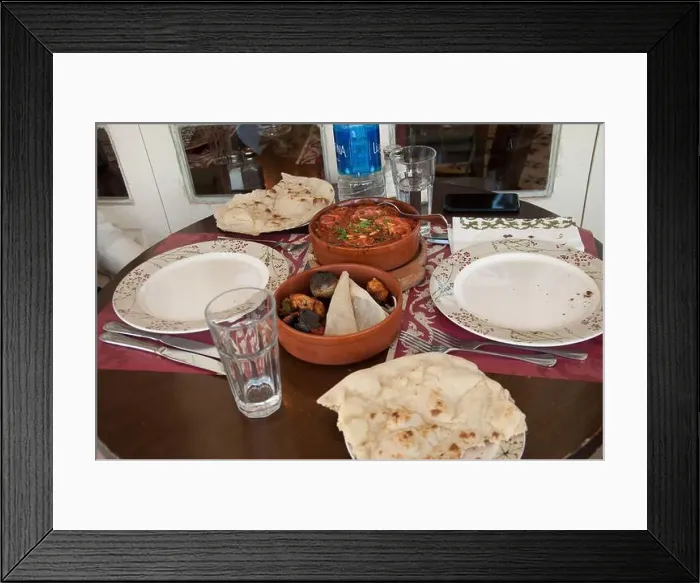 Framed Print : Table Setting, Restaurant, Amman, Jordan, Middle East Framed Print : Table Setting, Restaurant, Amman, Jordan, Middle East