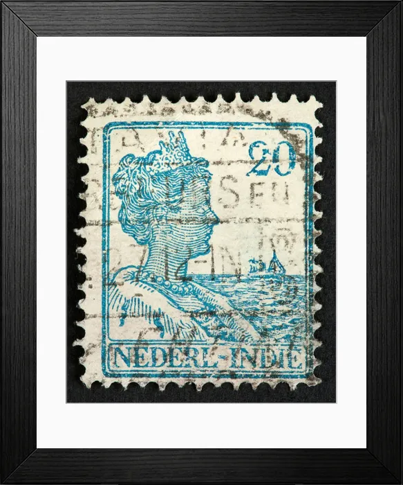Framed Print : Dutch East Indies postage stamp Framed Print : Dutch East Indies postage stamp