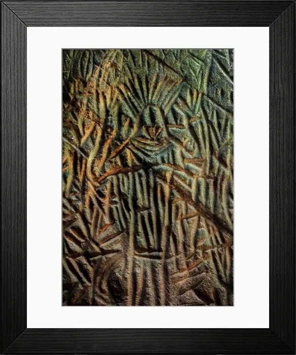 Framed Print : Circa 6000BC Neolithic stone carved petroglyphs of the Early Harrapan culture at Edakkal Caves; Edakkal Framed Print : Circa 6000BC Neolithic stone carved petroglyphs of the Early Harrapan culture at Edakkal Caves; Edakkal