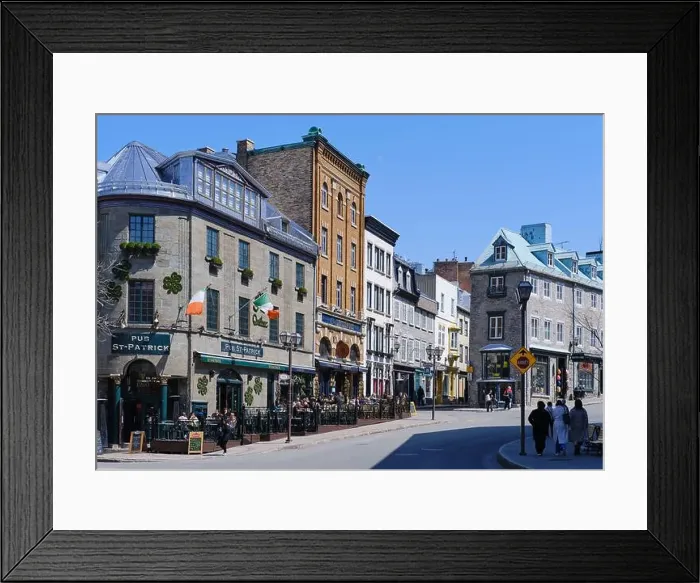 Framed Print : Cote de la Fabrique in the heart of the old town, Quebec City, Canada Framed Print : Cote de la Fabrique in the heart of the old town, Quebec City, Canada