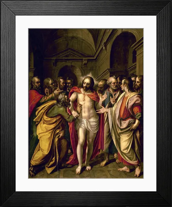 Framed Print : INCREDULIDAD DE SANTO TOMAS - 1585 - RENACIMIENTO ESPAÑOL Framed Print : INCREDULIDAD DE SANTO TOMAS - 1585 - RENACIMIENTO ESPAÑOL