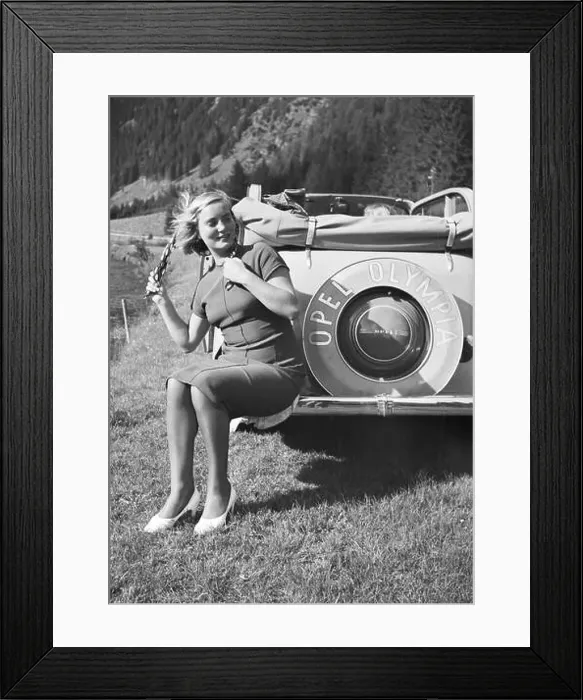 Framed Print : Mit dem Opel Olympia unterwegs in der Wachau in Österreich Framed Print : Mit dem Opel Olympia unterwegs in der Wachau in Österreich