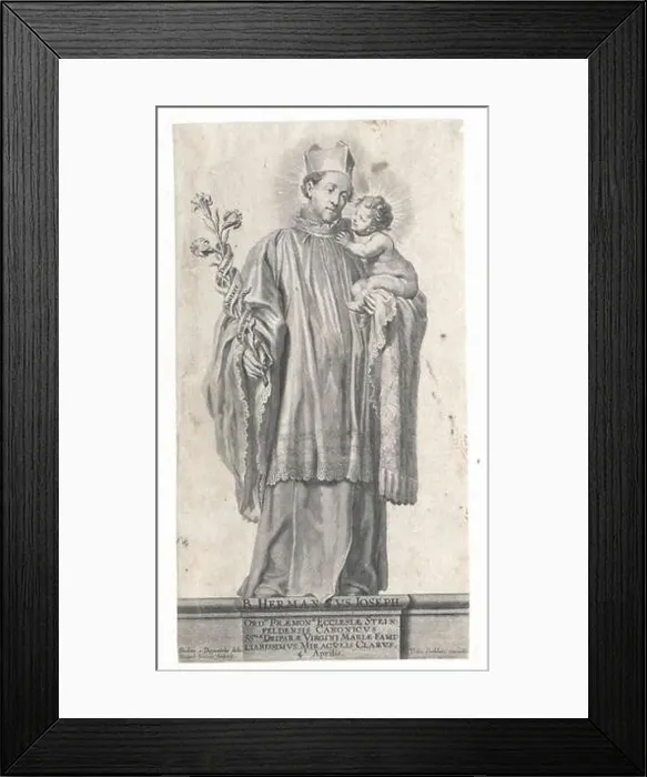 Framed Print : Hermann Josef von Steinfeld, Saint Framed Print : Hermann Josef von Steinfeld, Saint