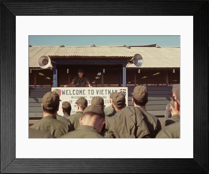 Framed Print : 90th Replacement Battalion processing new army troops arriving in Vietnam Framed Print : 90th Replacement Battalion processing new army troops arriving in Vietnam