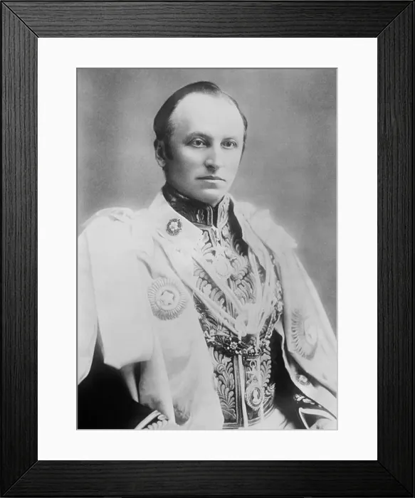 Framed Print : Vintage portrait photo c1900 of Lord Curzon (George Curzon) Framed Print : Vintage portrait photo c1900 of Lord Curzon (George Curzon)