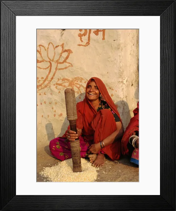 Framed Print : Village life, near Deogarh, Rajasthan, India Framed Print : Village life, near Deogarh, Rajasthan, India