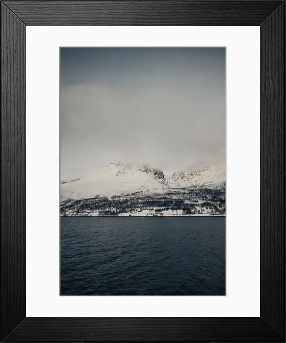 Framed Print : Clouds over arctic mountains in the Lyngen Alps in northern Norway Framed Print : Clouds over arctic mountains in the Lyngen Alps in northern Norway
