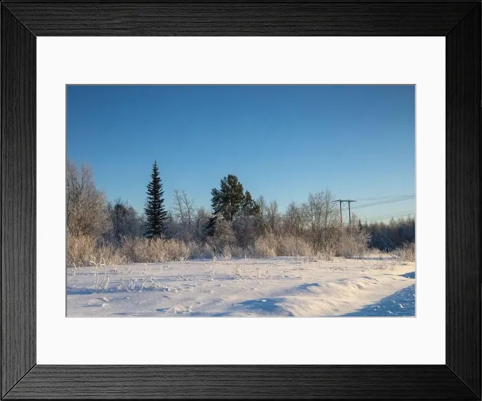 Framed Print : Winter landscape in Kiruna, Lapland, northern Sweden. Photographed in January Framed Print : Winter landscape in Kiruna, Lapland, northern Sweden. Photographed in January