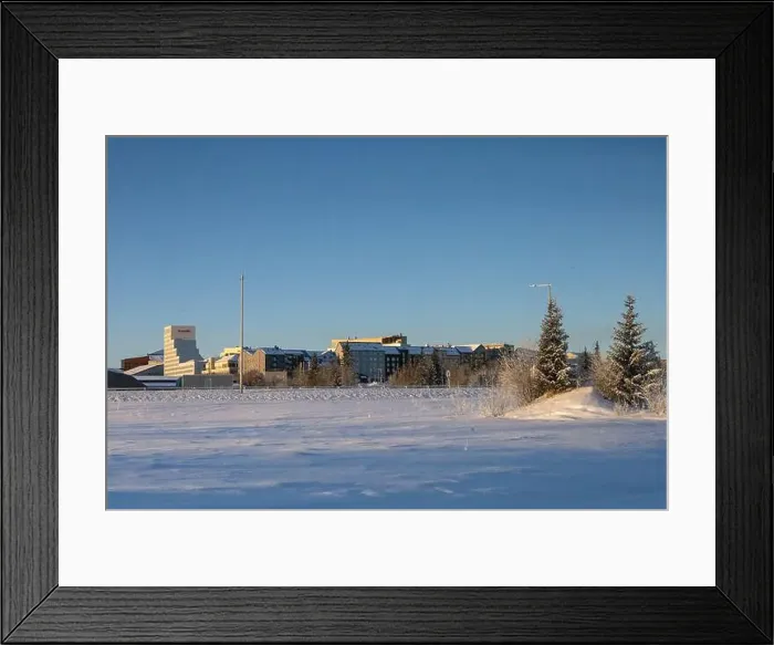 Framed Print : Winter landscape in Kiruna, Lapland, northern Sweden. Photographed in January Framed Print : Winter landscape in Kiruna, Lapland, northern Sweden. Photographed in January
