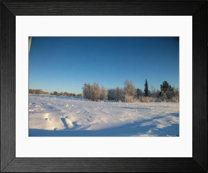Framed Print : Winter landscape in Kiruna, Lapland, northern Sweden. Photographed in January Framed Print : Winter landscape in Kiruna, Lapland, northern Sweden. Photographed in January