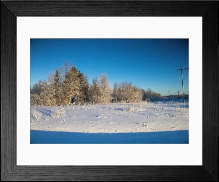 Framed Print : Winter landscape in Kiruna, Lapland, northern Sweden. Photographed in January Framed Print : Winter landscape in Kiruna, Lapland, northern Sweden. Photographed in January
