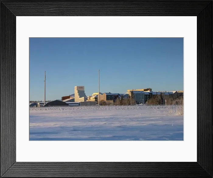 Framed Print : Winter landscape in Kiruna, Lapland, northern Sweden. Photographed in January Framed Print : Winter landscape in Kiruna, Lapland, northern Sweden. Photographed in January
