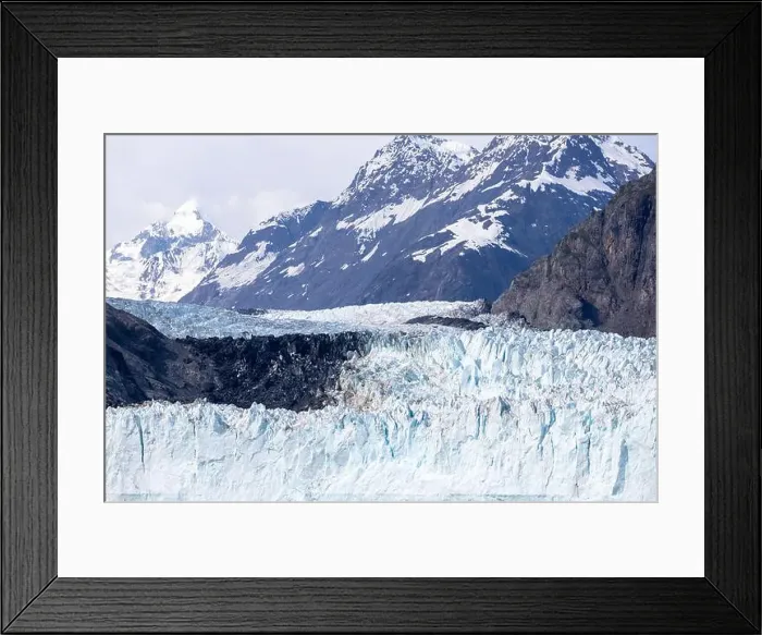 Framed Print : Large glacier in Glacier Bay National Park Framed Print : Large glacier in Glacier Bay National Park