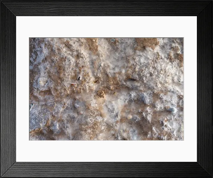Framed Print : Melting ice opens ground, resources and minerals concept Framed Print : Melting ice opens ground, resources and minerals concept