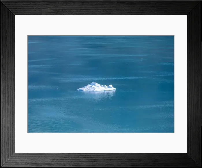 Framed Print : Small iceberg floating in the Gulf of Alaska Framed Print : Small iceberg floating in the Gulf of Alaska