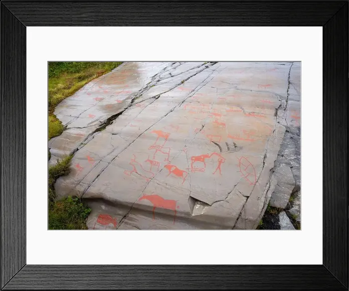 Framed Print : The Rock Art of Alta in Norway Framed Print : The Rock Art of Alta in Norway