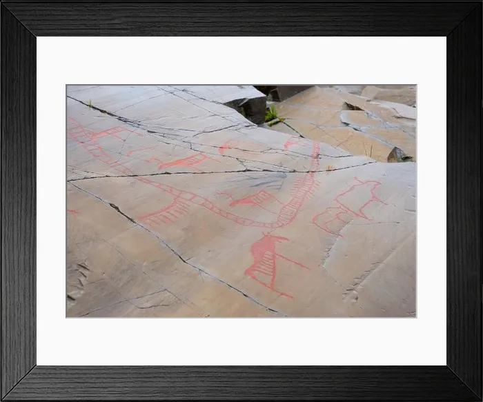 Framed Print : The Rock Art of Alta in Norway Framed Print : The Rock Art of Alta in Norway