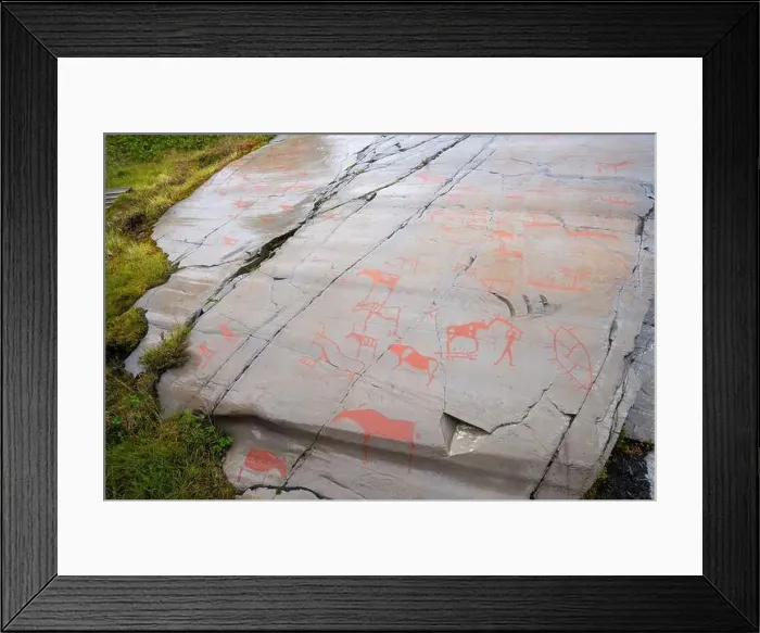Framed Print : The Rock Art of Alta in Norway Framed Print : The Rock Art of Alta in Norway