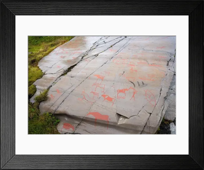 Framed Print : The Rock Art of Alta in Norway Framed Print : The Rock Art of Alta in Norway