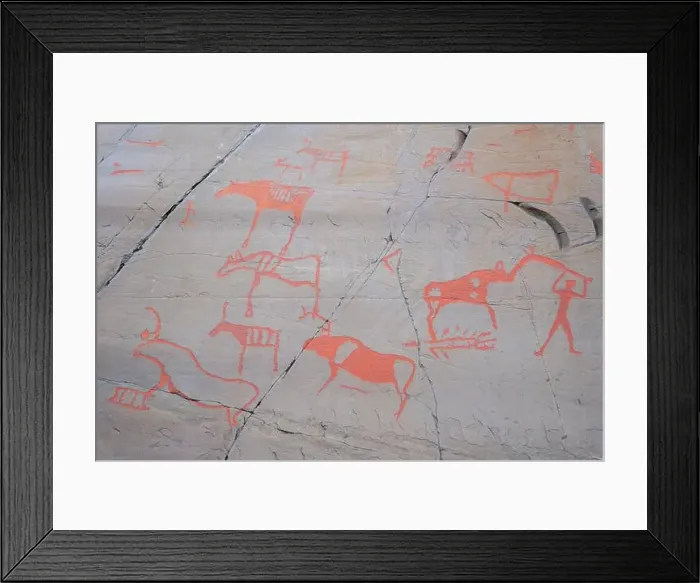 Framed Print : The Rock Art of Alta in Norway Framed Print : The Rock Art of Alta in Norway