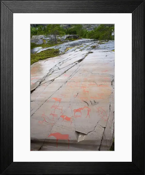 Framed Print : The Rock Art of Alta in Norway Framed Print : The Rock Art of Alta in Norway