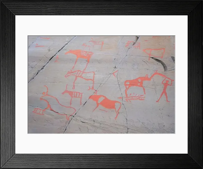 Framed Print : The Rock Art of Alta in Norway Framed Print : The Rock Art of Alta in Norway