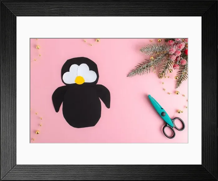 Framed Print : DIY. Step-by-step instructions for making a penguin out of paper. Step 1 Framed Print : DIY. Step-by-step instructions for making a penguin out of paper. Step 1