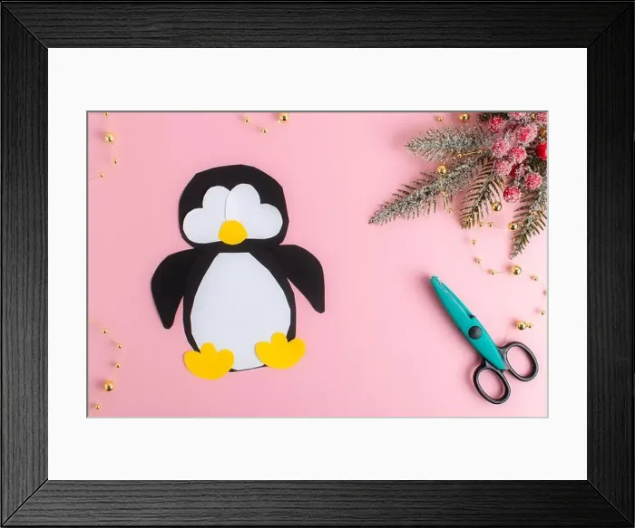 Framed Print : DIY. Step-by-step instructions for making a penguin out of paper. Step 1 Framed Print : DIY. Step-by-step instructions for making a penguin out of paper. Step 1