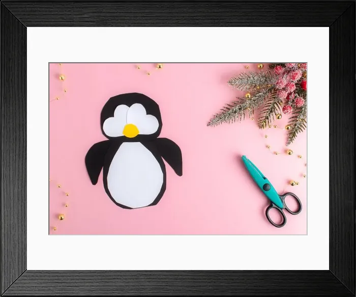 Framed Print : DIY. Step-by-step instructions for making a penguin out of paper. Step 1 Framed Print : DIY. Step-by-step instructions for making a penguin out of paper. Step 1