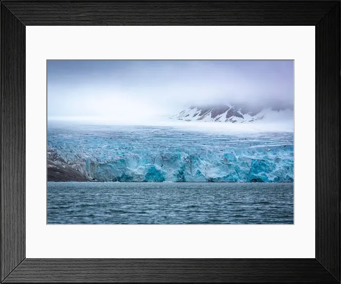 Framed Print : cruising in the Arctic in the Magdalensfjord on Svalbard along a glacier Framed Print : cruising in the Arctic in the Magdalensfjord on Svalbard along a glacier