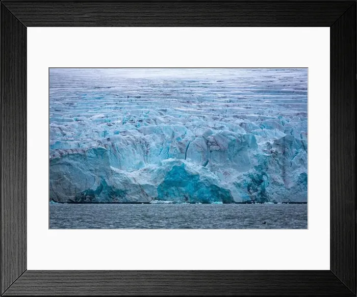 Framed Print : cruising in the Arctic in the Magdalensfjord on Svalbard along a glacier Framed Print : cruising in the Arctic in the Magdalensfjord on Svalbard along a glacier