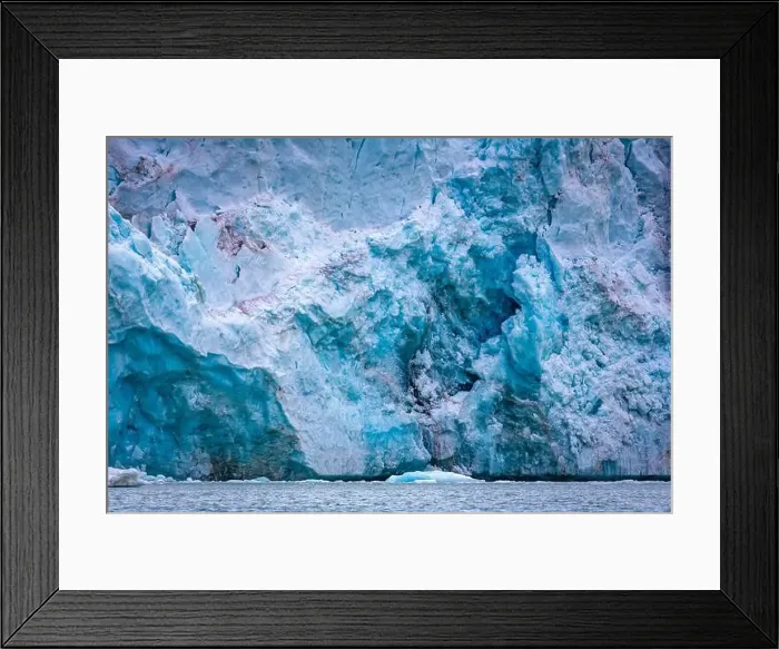 Framed Print : cruising in the Arctic in the Magdalensfjord on Svalbard along a glacier Framed Print : cruising in the Arctic in the Magdalensfjord on Svalbard along a glacier