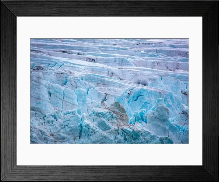 Framed Print : cruising in the Arctic in the Magdalensfjord on Svalbard along a glacier Framed Print : cruising in the Arctic in the Magdalensfjord on Svalbard along a glacier