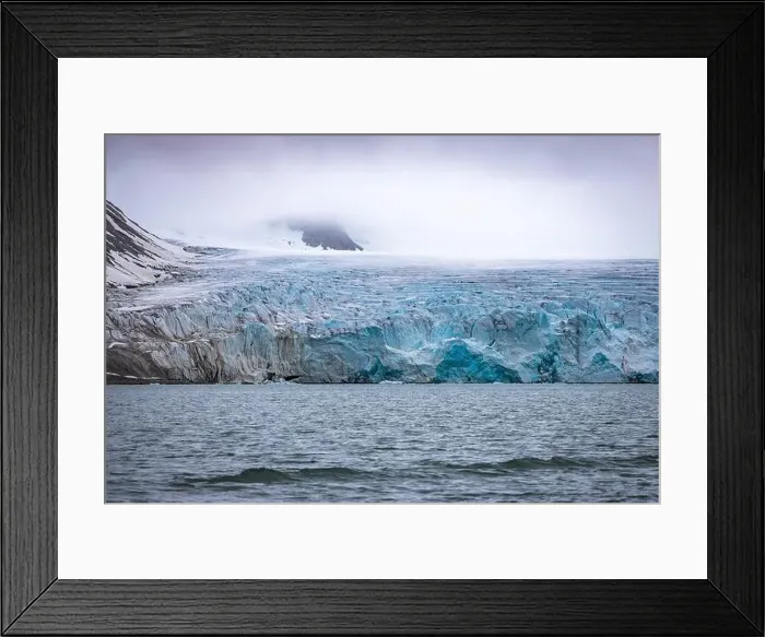 Framed Print : cruising in the Arctic in the Magdalensfjord on Svalbard along a glacier Framed Print : cruising in the Arctic in the Magdalensfjord on Svalbard along a glacier
