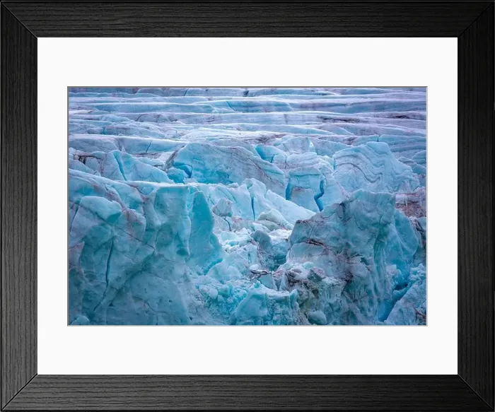 Framed Print : cruising in the Arctic in the Magdalensfjord on Svalbard along a glacier Framed Print : cruising in the Arctic in the Magdalensfjord on Svalbard along a glacier