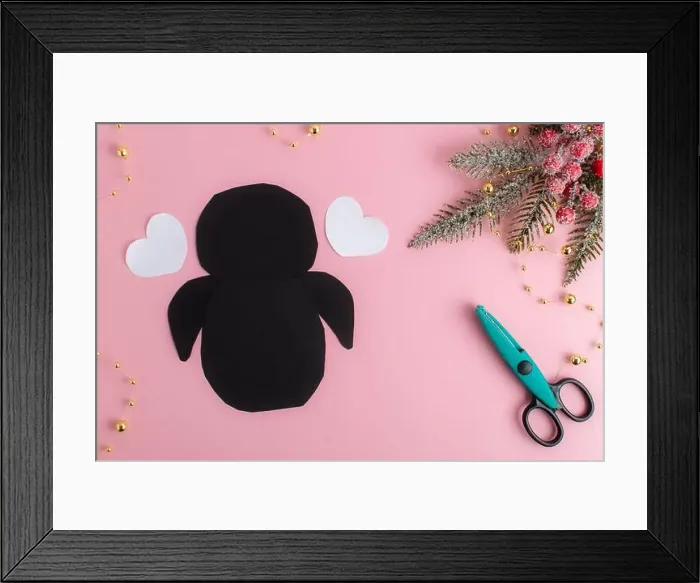Framed Print : DIY. Step-by-step instructions for making a penguin out of paper. Step 1 Framed Print : DIY. Step-by-step instructions for making a penguin out of paper. Step 1