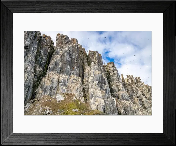 Framed Print : rocks waterfall small icebergs at the Alkefjellet between Spitsbergen and Nordaustlandet on Svalbard, Norway Framed Print : rocks waterfall small icebergs at the Alkefjellet between Spitsbergen and Nordaustlandet on Svalbard, Norway