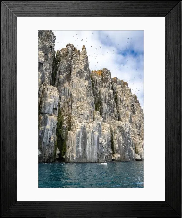 Framed Print : rocks waterfall small icebergs at the Alkefjellet between Spitsbergen and Nordaustlandet on Svalbard, Norway Framed Print : rocks waterfall small icebergs at the Alkefjellet between Spitsbergen and Nordaustlandet on Svalbard, Norway