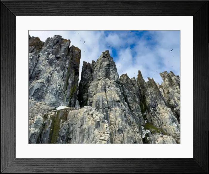 Framed Print : rocks waterfall small icebergs at the Alkefjellet between Spitsbergen and Nordaustlandet on Svalbard, Norway Framed Print : rocks waterfall small icebergs at the Alkefjellet between Spitsbergen and Nordaustlandet on Svalbard, Norway