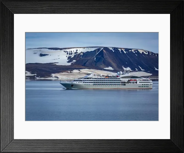 Framed Print : cruising with an expeditions ship in the arctic Framed Print : cruising with an expeditions ship in the arctic