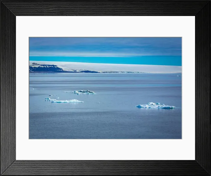Framed Print : cruising through the wonderful Arctic along glacier between Nordaustlandet and Spitsbergen